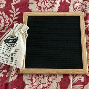 Letter board with white letters!